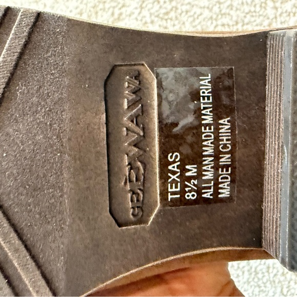 Geewawa Western Women’s Faux Suede Zip Brown Ankle Booties Women’s 8 1/2M  EUC - Picture 10 of 10